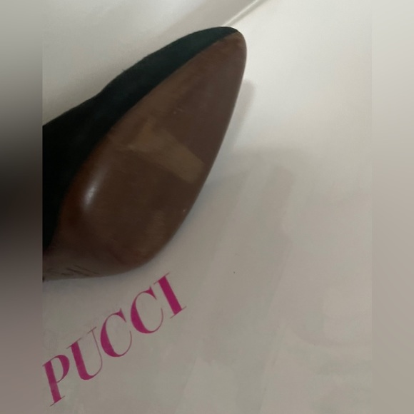 NWB Green suede/leather Pucci boots - Picture 6 of 6